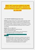 NREMT &lbrack; EMT &rsqb; Actual Exam COMPLETE TEST BANK VERIFIED QUESTIONS AND CORRECT ANSWERS with DETAILED RATIONALES GRADED A&plus; GUARANTEED PASSACE YOUR EXAM