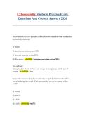 Cybersecurity Midterm Practice Exam 2026 &ndash; Practice Questions with Correct Answers