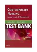 Test Bank&colon; Contemporary Nursing&colon; Issues&comma; Trends&comma; & Management &lpar;8th Edition&rpar; &ndash; Barbara Cherry & Susan R&period; Jacob