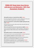 PSHRA SCP Study Guide Exam Review with Answers and Rationales &vert; 100&percnt; Pass Guaranteed &vert; Graded A&plus;