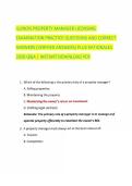 ILLINOIS PROPERTY MANAGER LICENSING EXAMINATION PRACTICE QUESTIONS AND CORRECT ANSWERS &lpar;VERIFIED ANSWERS&rpar; PLUS RATIONALES 2026 Q&A &vert; INSTANT DOWNLOAD PDF