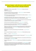 CRC Exam Chapter 1 with all Correct & 100&percnt; Verified Answers &vert;Latest Version &vert;Already Graded A&plus;