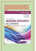Test Bank&colon; Nursing Research in Canada&colon; Methods&comma; Critical Appraisal&comma; and Utilization &lpar;4th Canadian Edition&rpar; &ndash; Geri LoBiondo-Wood&comma; Judith Haber&comma; Cherylyn Cameron&comma; & Mina D&period; Singh