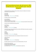 CRC&sol;Comprehensive Exam with all Correct & 100&percnt; Verified Answers &vert;Actual Complete Exam &vert;Already Graded A&plus;