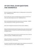 AP GOV FINAL EXAM QUESTIONS AND ANSWERS