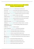 CRC Coding Exam with all Correct & 100&percnt; Verified Answers &vert;Guaranteed to Pass