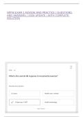 HPFW EXAM 1 REVIEW AND PRACTICE &vert; QUESTIONS AND ANSWERS &vert; 2026 UPDATE &vert; WITH COMPLETE SOLUTION