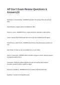 AP Gov-t Exam Review Questions & Answers