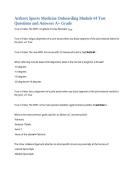 Arthrex Sports Medicine Onboarding Module &num;4 Test &ndash; Questions and Answers &lpar;A&plus; Grade&rpar;