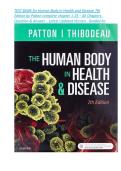 TEST BANK for Human Body in Health and Disease 7th Edition by Patton complete chapter 1-25 &ndash; All Chapters - Question & Answer &period;&period; Latest Updated Version&period;&period; Graded A&plus;
