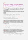 Arthrex Sports Medicine Onboarding Module &num;6 Test &ndash; New Questions with Complete Solutions