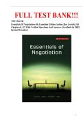 TEST BANK Essentials Of Negotiation 4th Canadian Edition Author&colon;Roy Lewicki All Chapters&lbrack;1-12&rsqb; With Verified Questions And Answers &vert;&vert;Available In PDF&vert;&vert; Instant Download