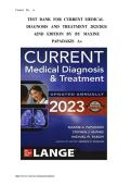 Test Bank For Current Medical Diagnosis And Treatment 2026&comma; 65th Edition By Maxine Papadakis&vert; 9781266135545&vert; All Chapters 1 - 42&vert;LATEST