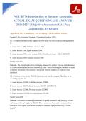 WGU D774 Introduction to Business Accounting ACTUAL EXAM QUESTIONS AND ANSWERS 2026&sol;2027 &vert; Objective Assessment OA &vert; Pass Guaranteed - A&plus; Graded