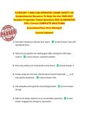 CATEGORY 3 NON-CAB OPERATED CRANE SAFETY OA  Comprehensive Resource To Help You Ace 2026-2027  Includes Frequently Tested Questions With ELABORATED  100&percnt; Correct COMPLETE SOLUTIONS  Guaranteed Pass First Attempt&excl;&excl;  Current Update&excl;&excl;