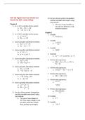 MAT 202 Algebra Final Exam Review and Answer Key 2026 - Jersey College&period;