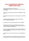 HSA 3111 EXAMS REVIEW OF QUESTIONS &plus; ANSWERS LATEST UPDATE 