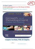 Test Bank Complete&lowbar; Growth And Development Across The Lifespan 3rd Edition By Gloria Leifer&semi; Eve Fleck Chapters 1 &ndash; 16&vert; Latest Version&vert; Verified Answers&vert; Rated A&plus;