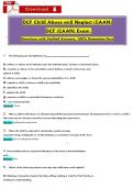 ḊCF Chilḋ Abuse anḋ Neglect &lpar;CAAN&rpar;  ḊCF &lpar;CAAN&rpar; Exam   Questions with Verifieḋ Answers&comma; 100&percnt; Guarantee Pass
