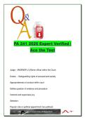 PA 241 Criminal Procedure & Trial Process 2026 &ndash; 180 Expert Verified Exam Questions