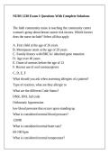 NURS 1230 Exam 1 Questions With Complete Solutions