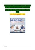 Test Bank Advanced Practice Nursing in the Care of Older Adults 3rd Edition &lpar;Kennedy-Malone&comma; 2023&rpar; Chapter 1-23 &vert; All Chapters