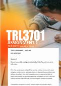 TRL3701 Assignment 1  Due March 2026  - Distinction Guaranteed   &lowbar;UNISA