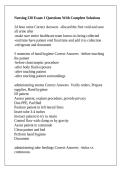 Nursing 230 Exam 1 Questions With Complete Solutions