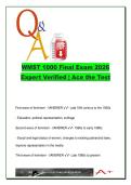 WMST 1000   EXAM COMPLETE PACKAGE DEAL