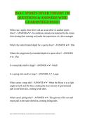 BSAC SPORTS DIVER THEORY 190 QUESTIONS ANSWERS WITH GUARANTEED PASS