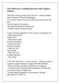 NUR 1290 Exam 1 &lpar;combined&rpar; Questions With Complete Solutions