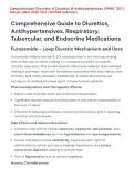 Comprehensive Overview of Diuretics & Antihypertensives &lpar;PHAR 101&rpar; &vert;  Actual Latest 2026 Test &vert; Verified Solutions