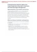Comprehensive Nursing Guide to Respiratory Disorders & Medications &vert; Actual Latest 2026 Test &vert;  Verified Solutions