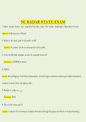 NC RADAR STATE EXAM bundle &ndash; COMPLETE STUDY GUIDE 2025&sol;2026&vert;Questions And Answers &vert; INSTANT PDF DOWNLOAD