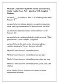 NUR 220&colon; General Survey&semi; Health History and Interview&semi; Mental Health&semi; Neuro Part 1 Questions With Complete Solutions