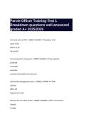 Parole Officer Training-Test 1 Breakdown questions well answered graded A&plus; 2025&sol;2026