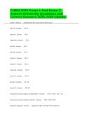 CHEM 1030 Exam 1 And Exam 2 -Auburn University Questions and Correct Answers 2025-2026 Update&period;