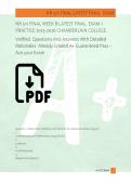 NR 511 FINAL WEEK 8 LATEST FINAL  EXAM 1  PRACTICE 2025-2026 CHAMBERLAIN COLLEGE  Verified  Questions And Answers With Detailed  Rationales  Already Graded A&plus; Guaranteed Pass &ndash;  Ace your Exam 