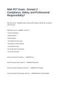 NHA PCT Exam - Domain 2 Compliance&comma; Safety&comma; and Professional Responsibility Questions & Answers