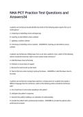 NHA PCT Practice Test Questions and Answers
