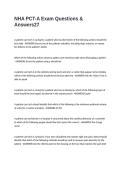 NHA PCT-A Exam Questions & Answers