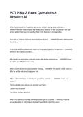 PCT NHA-2 Exam Questions & Answers