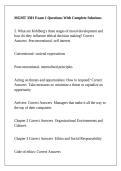MGMT 3301 Exam 1 Questions With Complete Solutions