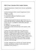 HMGT Exam 1 Questions With Complete Solutions