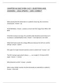 CHAPTER 46 QUIZ &lpar;MDA 142&rpar; &vert; QUESTIONS AND ANSWERS &vert; 2026 UPDATE &vert; 100&percnt; CORRECT