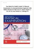 TEST BANK For Seidel's Guide to Physical Examination An Interprofessional Approach 10th Edition by Jane W&period; Ball&comma; Joyce E&period; Dains&comma; Chapters 1 - 26 &vert; Complete Newest Version