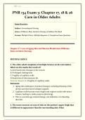 PNR 134 Exam 3 &ndash; Chapters 17&comma; 18 & 26&comma; Williams&colon; Basic Geriatric Nursing&comma; Complete Exam Practice Questions