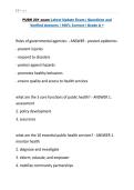 PUBH 201 exam Latest Update Exam &vert; Questions and Verified Answers &vert; 100&percnt; Correct &vert; Grade A &plus;