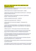NFPA 1033 CORE EXAM 2026 TEST QUESTIONS AND ANSWERS RATED 