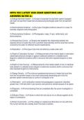 NFPA 1033 LATEST 2026 EXAM QUESTIONS AND ANSWERS RATED